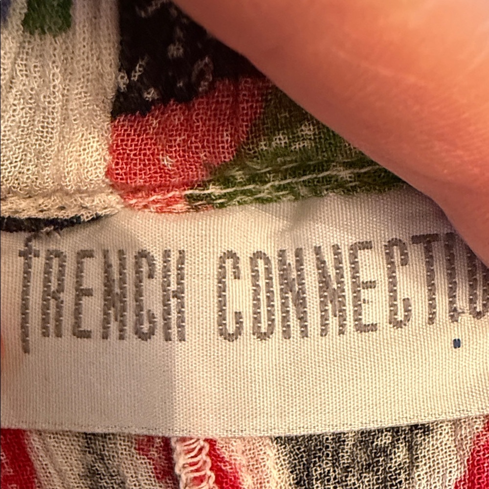 French Connection Multicolor Patterned Cropped Pants - Picture 2 of 7